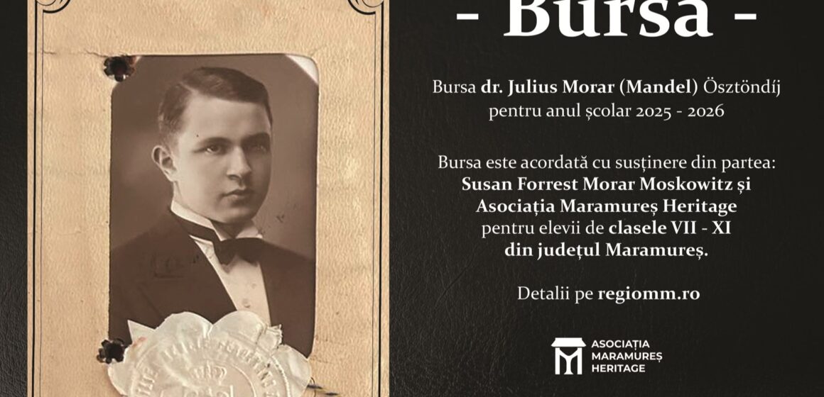 START ÎNSCRIERI DE PROIECTE pentru Bursa Dr.Julius Morar(Mandel) 2025-2026