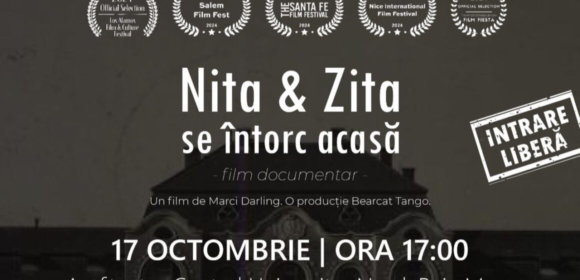 PROIECȚIE film documentar „Nita & Zita” în Baia Mare PROIECȚIE film documentar „Nita & Zita” în Baia Mare