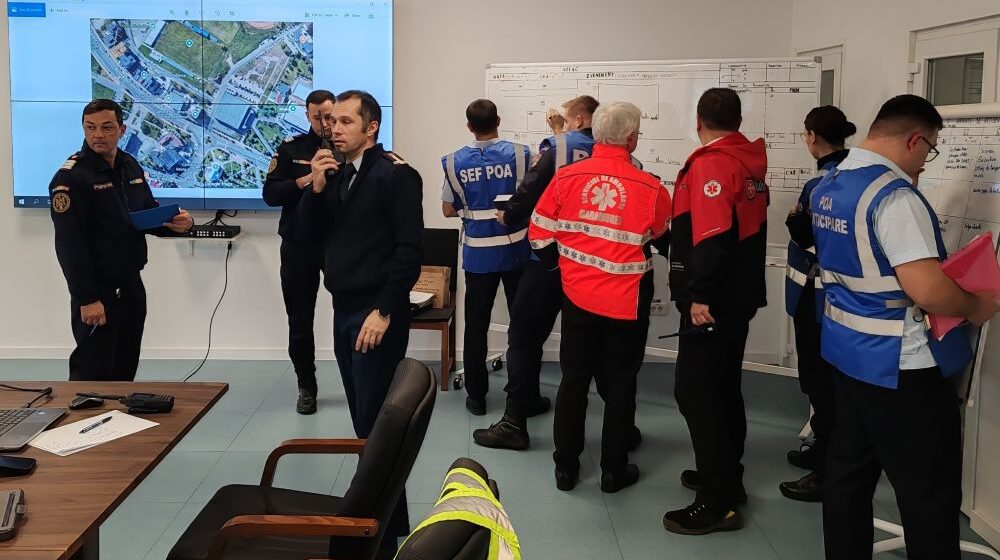 ISU: Exercițiu cu scenariu de cutremur și cu Plan Roșu în Baia Mare