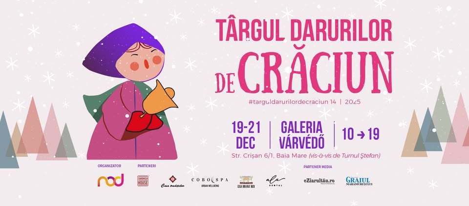 TÂRGUL DARURILOR DE CRĂCIUN la Galeria Várvédő la cea de a XIV-a ediție TÂRGUL DARURILOR DE CRĂCIUN la Galeria Várvédő la cea de a XIV-a ediție