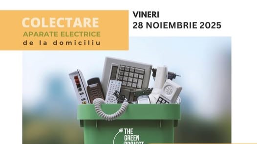 CAMPANIE DE COLECTARE deșeuri electrice în Baia Mare, vineri, 28 noiembrie CAMPANIE DE COLECTARE deșeuri electrice în Baia Mare, vineri, 28 noiembrie