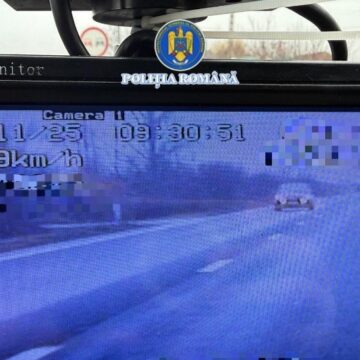 IPJ: Surprins conducând cu 169 km/h IPJ: Surprins conducând cu 169 km/h