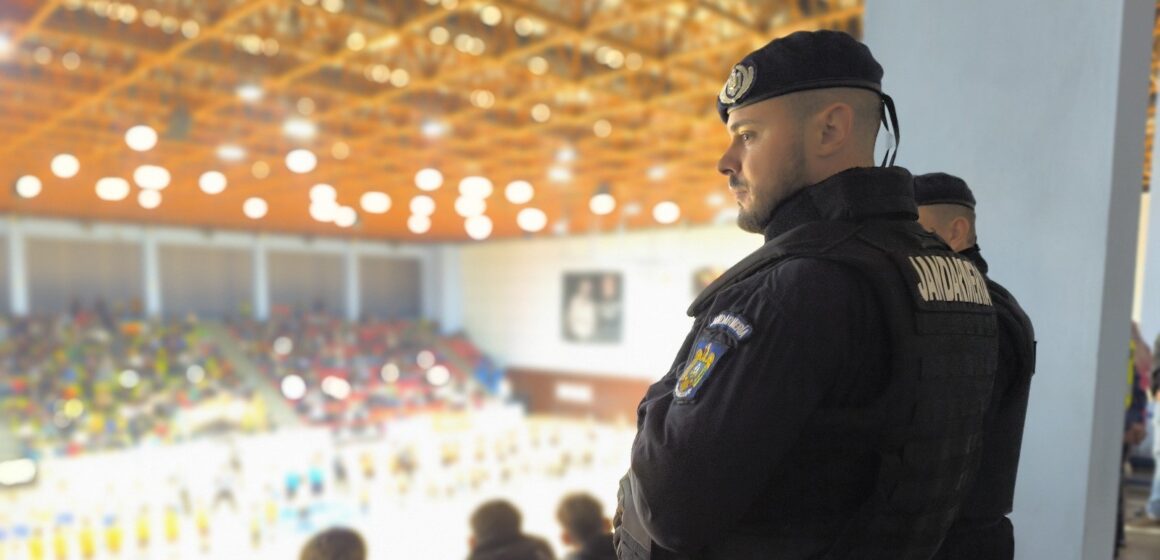 JANDARMII MARAMUREȘENI: În siguranță la meciul internațional de handbal dintre C.S. Minaur și RD LL Grosist- Slovenia