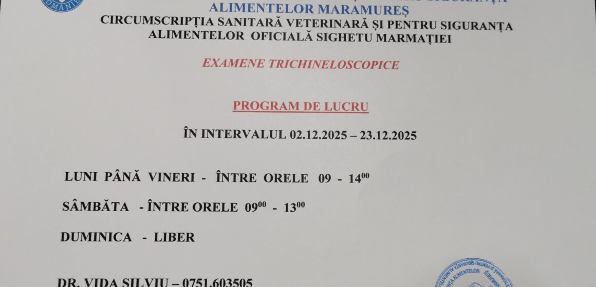 VIDEO: DSVSA Maramureș pune la dispoziție medici veterinari în punctele de verificare