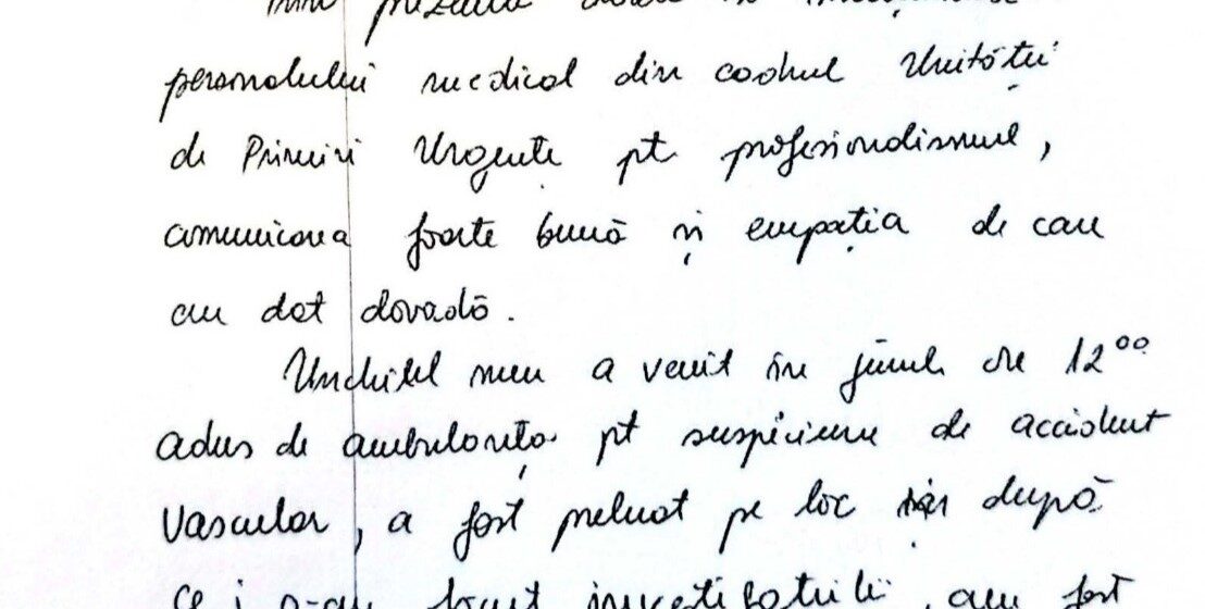 SCRISORI DE APRECIERE primite de medicii de la Spitalul Județean de Urgență Baia Mare SCRISORI DE APRECIERE primite de medicii de la Spitalul Județean de Urgență Baia Mare