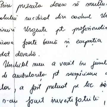 SCRISORI DE APRECIERE primite de medicii de la Spitalul Județean de Urgență Baia Mare SCRISORI DE APRECIERE primite de medicii de la Spitalul Județean de Urgență Baia Mare