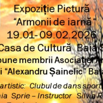 ARMONII DE IARNĂ: Expoziția Asociației Artiștilor Plastici ”Alexandru Șainelic” în Baia Sprie ARMONII DE IARNĂ: Expoziția Asociației Artiștilor Plastici ”Alexandru Șainelic” în Baia Sprie