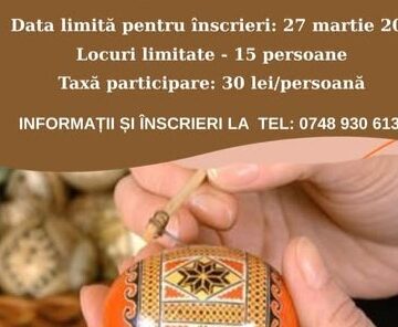 MUZEUL JUDEȚEAN DE ISTORIE MARAMUREȘ: Atelier de încondeiat ouă pentru începători