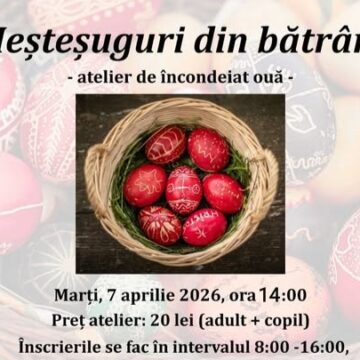 MUZEUL SATULUI BAIA MARE: Meșteșuguri din bătrâni – atelier de încondeiat ouă MUZEUL SATULUI BAIA MARE: Meșteșuguri din bătrâni – atelier de încondeiat ouă