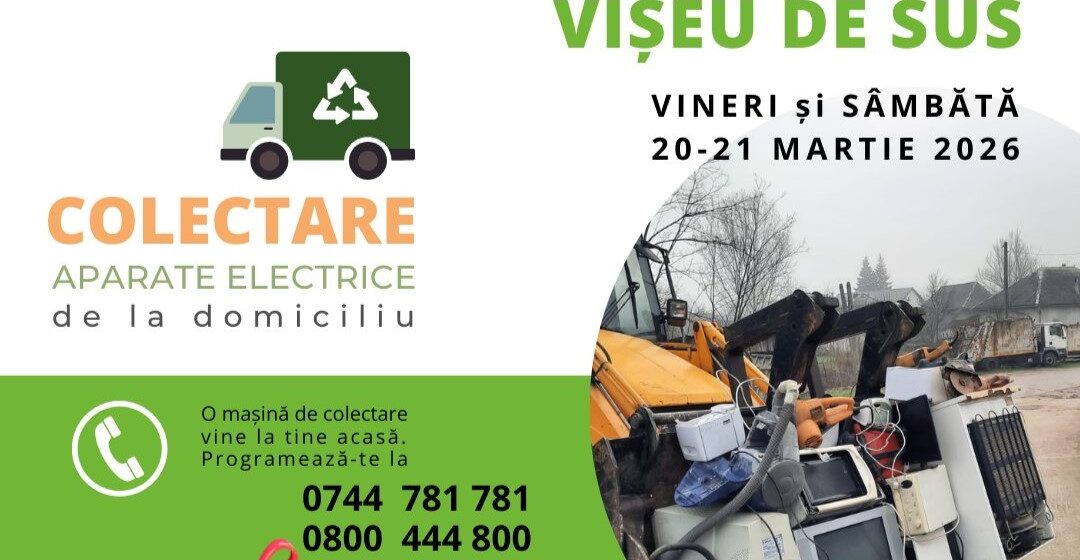 VIȘEU DE SUS: Campanie de colectare aparate electrice cu participare la tombolă