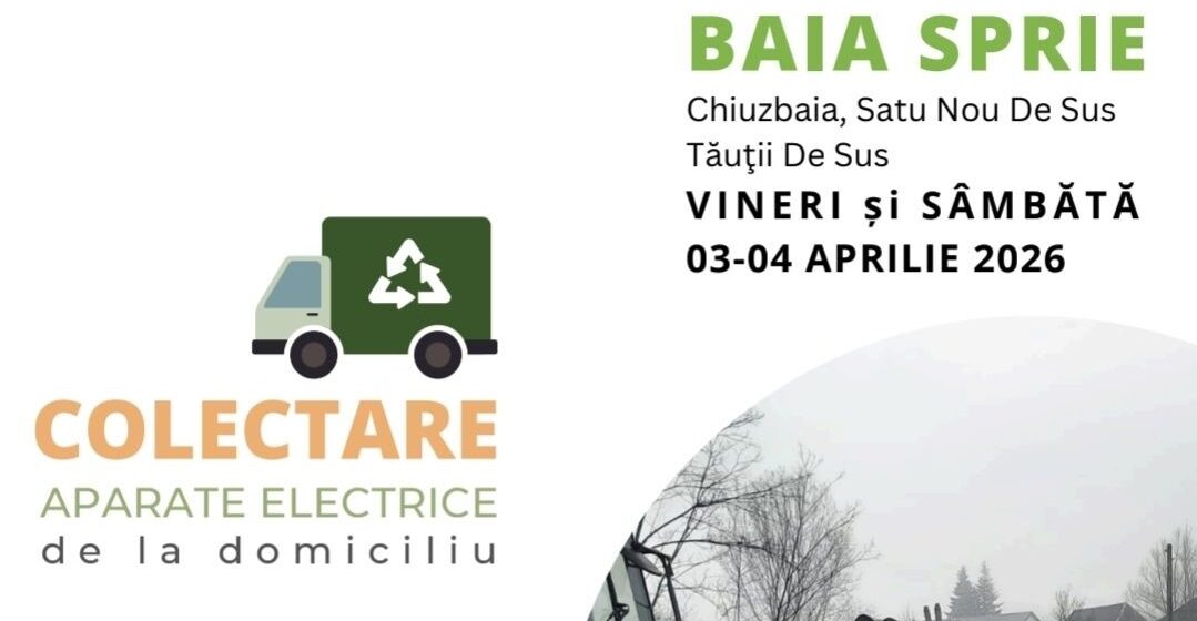 BAIA SPRIE: Campanie de colectare a aparatelor electrice