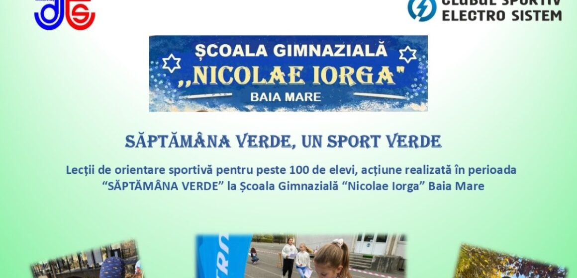 SĂPTĂMÂNA VERDE, UN SPORT VERDE în Parcul Central din Baia Mare