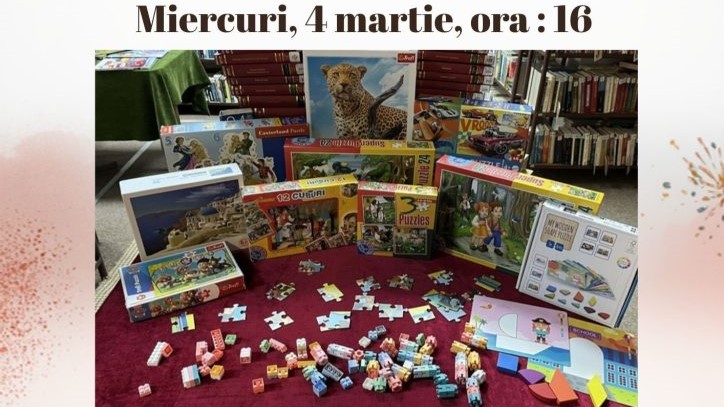 BIBLIOTECA MUNICIPALĂ BAIA MARE: Atelier de joacă la Filiala Traian – Hai să ne jucăm împreună BIBLIOTECA MUNICIPALĂ BAIA MARE: Atelier de joacă la Filiala Traian – Hai să ne jucăm împreună