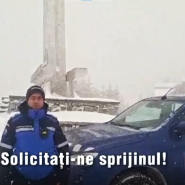 JANDARMERIA MARAMUREȘ: La Borșa ninge abundent, echipați-vă de iarnă