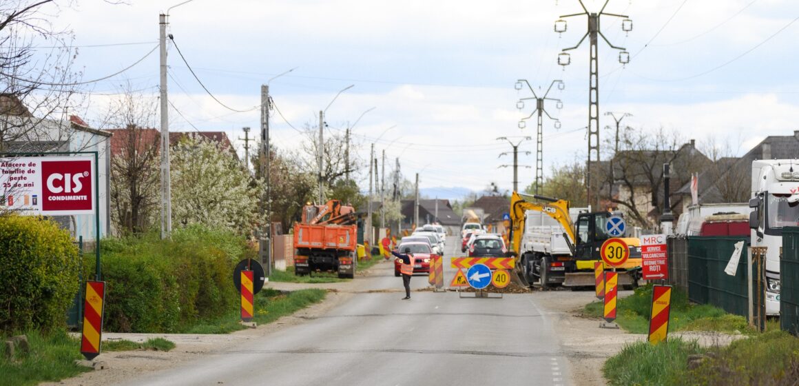 ÎNCEP LUCRĂRILE PE DJ 182B BAIA MARE -COAȘ: Restricții de trafic și rute alternative pentru participanții la trafic