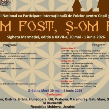 SIGHETU MARMAȚIEI: Restricții de circulație în 31 mai pentru desfășurarea Festivalului Internațional de Folclor pentru Copii și Tineret ”AM FOST Ș-OM FI” SIGHETU MARMAȚIEI: Restricții de circulație în 31 mai pentru desfășurarea Festivalului Internațional de Folclor pentru Copii și Tineret ”AM FOST Ș-OM FI”