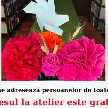 ATELIER de origami la Filiala Traian – hârtia prinde viață la bibliotecă