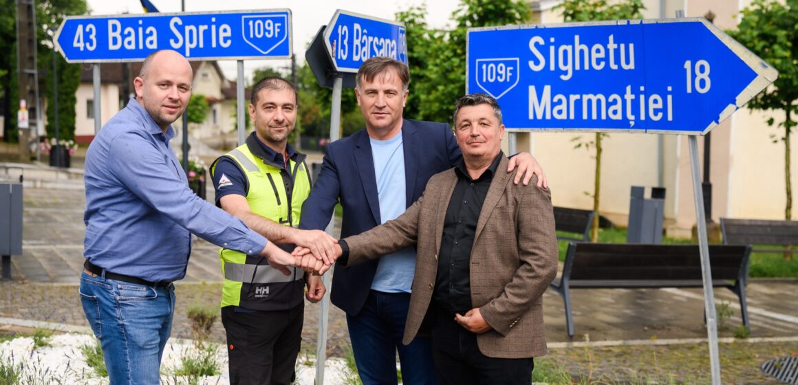 CONSILIUL JUDEȚEAN MARAMUREȘ a semnat contractul pentru reabilitarea DJ 109F Ocna Șugatag – Ferești. Al patrulea mare șantier a fost deschis pe drumurile județene