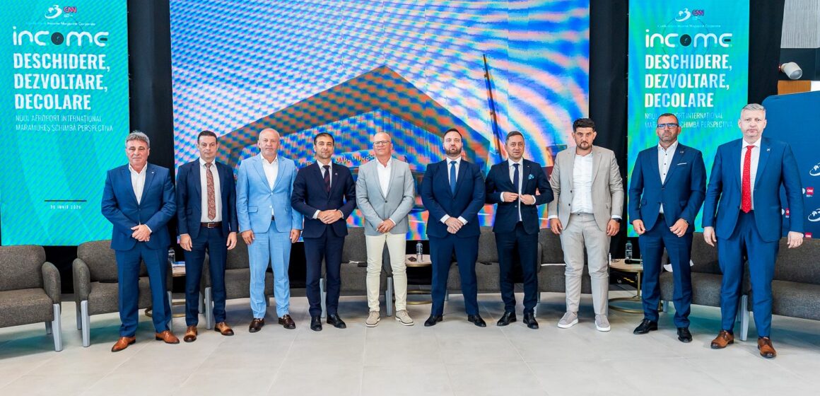 NOUL TERMINAL al Aeroportului Internațional ”Maramureș” prezentat în cadrul conferinței „Deschidere, Dezvoltare, Decolare” NOUL TERMINAL al Aeroportului Internațional ”Maramureș” prezentat în cadrul conferinței „Deschidere, Dezvoltare, Decolare”