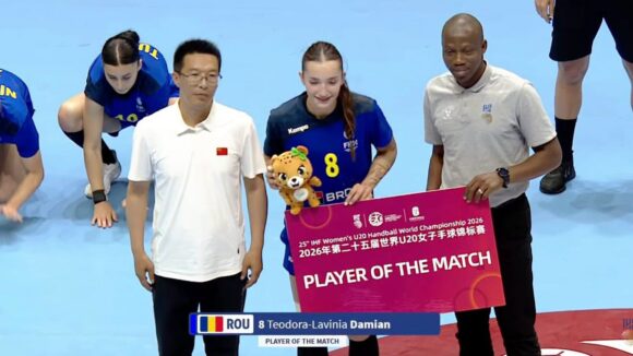 HANDBAL: Teodora Damian, de la CS Minaur, MVP-ul partidei România – Brazilia de la Campionatul Mondial U20