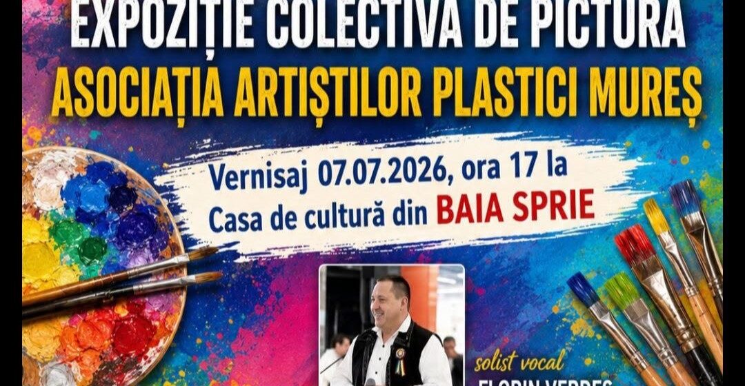 BAIA SPRIE: Invitație la vernisajul expoziției colective de pictură a A.A.P. Mureș