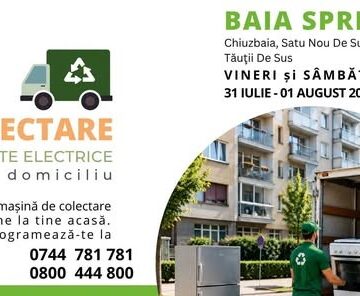 BAIA SPRIE: O nouă campanie de colectare a aparatelor electrice BAIA SPRIE: O nouă campanie de colectare a aparatelor electrice