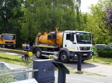 VITAL: Remedierea avariei la conducta Dn 800 mm din Parcul Dacia din Baia Mare