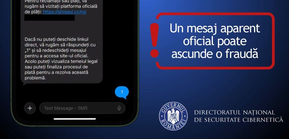 DNSC: Atenție la fraudele online cu amenzi de circulație false! DNSC: Atenție la fraudele online cu amenzi de circulație false!