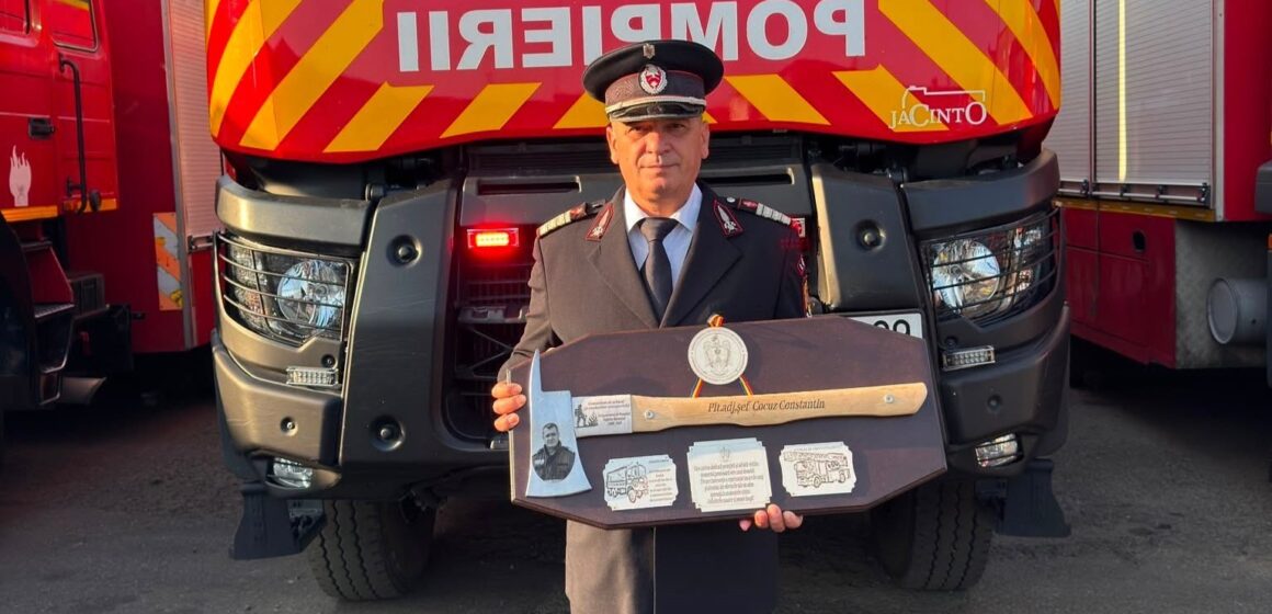 ISU MARAMUREȘ: Plutonierul adjutant șef Cocuz Constantin din Sighetu Marmației a trecut în pensie