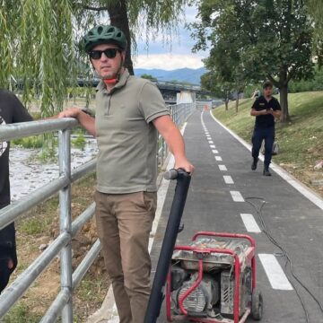 BAIA MARE: Ultimele pregătiri înainte de recepția pistelor de biciclete BAIA MARE: Ultimele pregătiri înainte de recepția pistelor de biciclete