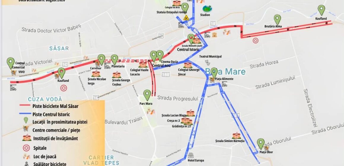 PAP ZSOLT ISTVÁN: Din această săptămână, avem oficial 11,6 km de piste de biciclete în Baia Mare – 23 km lungime totală ambele sensuri