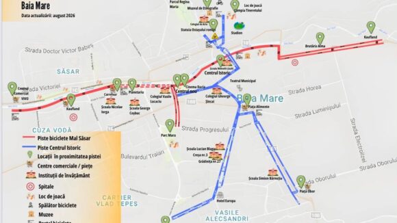 PAP ZSOLT ISTVÁN: Din această săptămână, avem oficial 11,6 km de piste de biciclete în Baia Mare – 23 km lungime totală ambele sensuri
