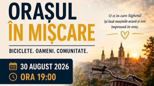 SIGHETU MARMAȚIEI: Orașul în mișcare –  nu este gândit ca o simplă tură de bicicletă