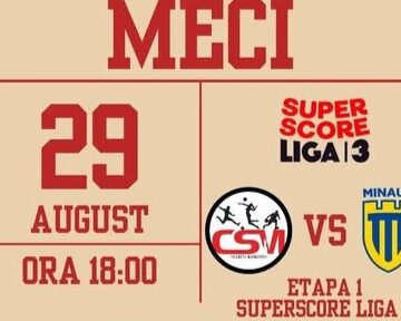 FOTBAL: CSM Sighet și CS Minaur Baia Mare – Sâmbătă sunteți așteptați pe stadionul Solovan FOTBAL: CSM Sighet și CS Minaur Baia Mare – Sâmbătă sunteți așteptați pe stadionul Solovan