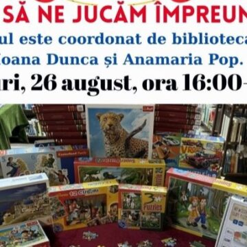 ATELIER DE JOACĂ pentru toate vârstele la Filiala Traian ATELIER DE JOACĂ pentru toate vârstele la Filiala Traian