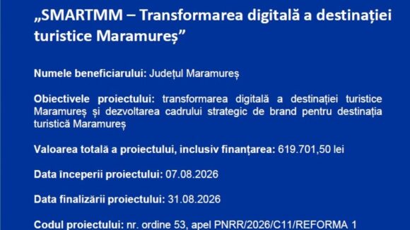 LANSARE PROIECT: SMARTMM – Transformarea digitală a destinației turistice Maramureș