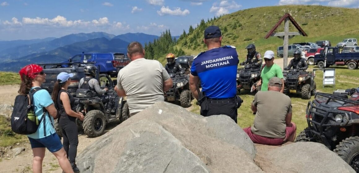 STRICT INTERZIS accesul neautorizat cu ATV-uri și autoturisme 4×4 în ariile naturale protejate și pe pajiștile alpine