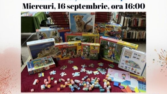ATELIER DE JOACĂ pentru toate vârstele la Filiala Traian ATELIER DE JOACĂ pentru toate vârstele la Filiala Traian