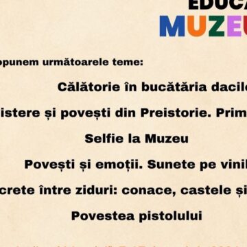 MUZEUL JUDEȚEAN DE ISTORIE: Muzeul Viu revine din această toamnă MUZEUL JUDEȚEAN DE ISTORIE: Muzeul Viu revine din această toamnă