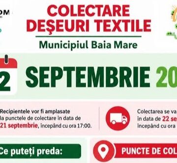 BAIA MARE: Colectare deșeuri textile BAIA MARE: Colectare deșeuri textile
