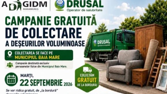 BAIA MARE: Campanie de colectare deșeuri voluminoase BAIA MARE: Campanie de colectare deșeuri voluminoase