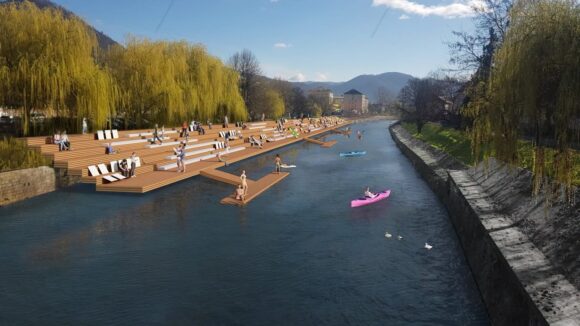 BAIA MARE: Râul Săsar, în centrul unui amplu proiect de regenerare urbană