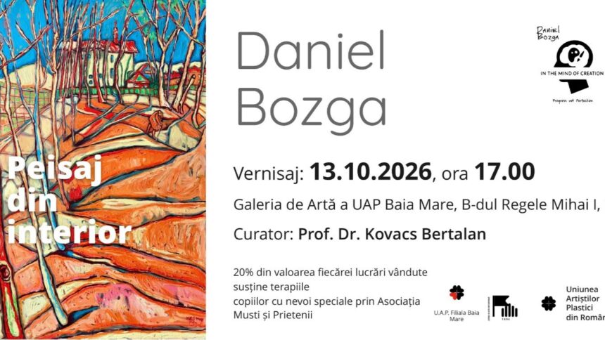 INVITAȚIE LA VERNISAJ: Peisaj din interior – expoziția personală Daniel Bozga