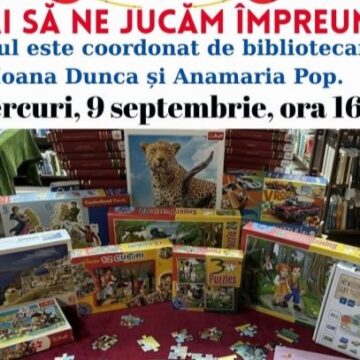 ATELIER DE JOACĂ pentru toate vârstele la Filiala Traian ATELIER DE JOACĂ pentru toate vârstele la Filiala Traian