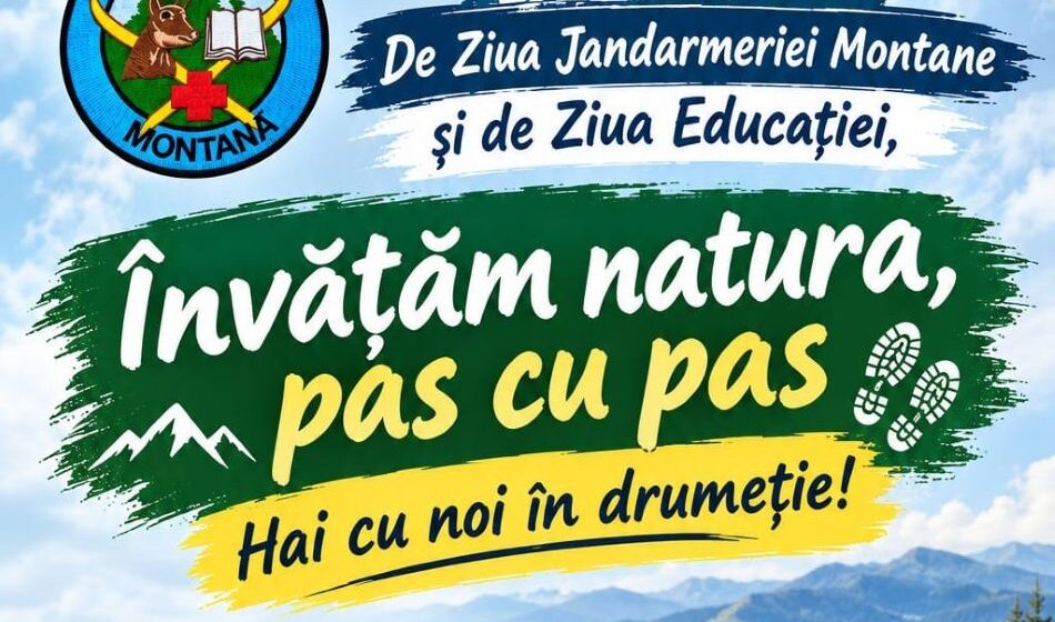 JANDARMERIA MARAMUREȘ: Drumeție la Cota 1000 – Șuior, organizată de jandarmii montani