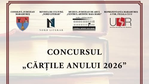NORD LITERAR: Concursul ”Cărțile Anului 2026” – Festivitatea de premiere va avea loc la Muzeul Județean de Artă NORD LITERAR: Concursul ”Cărțile Anului 2026” – Festivitatea de premiere va avea loc la Muzeul Județean de Artă
