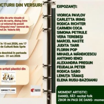 DINASTIA ARTELOR: Păsările timpului meu – invitație la lansare de carte de Valeria Bilț și vernisajul expoziției ”Urzeala picturii din versuri” la Baia Sprie DINASTIA ARTELOR: Păsările timpului meu – invitație la lansare de carte de Valeria Bilț și vernisajul expoziției ”Urzeala picturii din versuri” la Baia Sprie