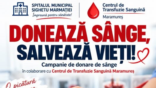 SPITALUL MUNICIPAL SIGHETU MARMAȚIEI continua campaniile de donare de sânge SPITALUL MUNICIPAL SIGHETU MARMAȚIEI continua campaniile de donare de sânge