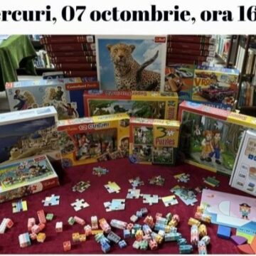 ATELIER DE JOACĂ pentru toate vârstele la Filiala Traian ATELIER DE JOACĂ pentru toate vârstele la Filiala Traian
