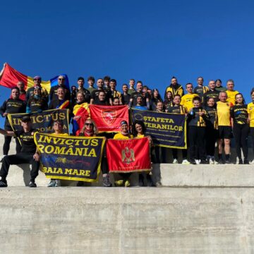 SPECIAL: Jandarmii maramureșeni, alături de voluntarii Invictus, duc Ștafeta Veteranilor mai departe